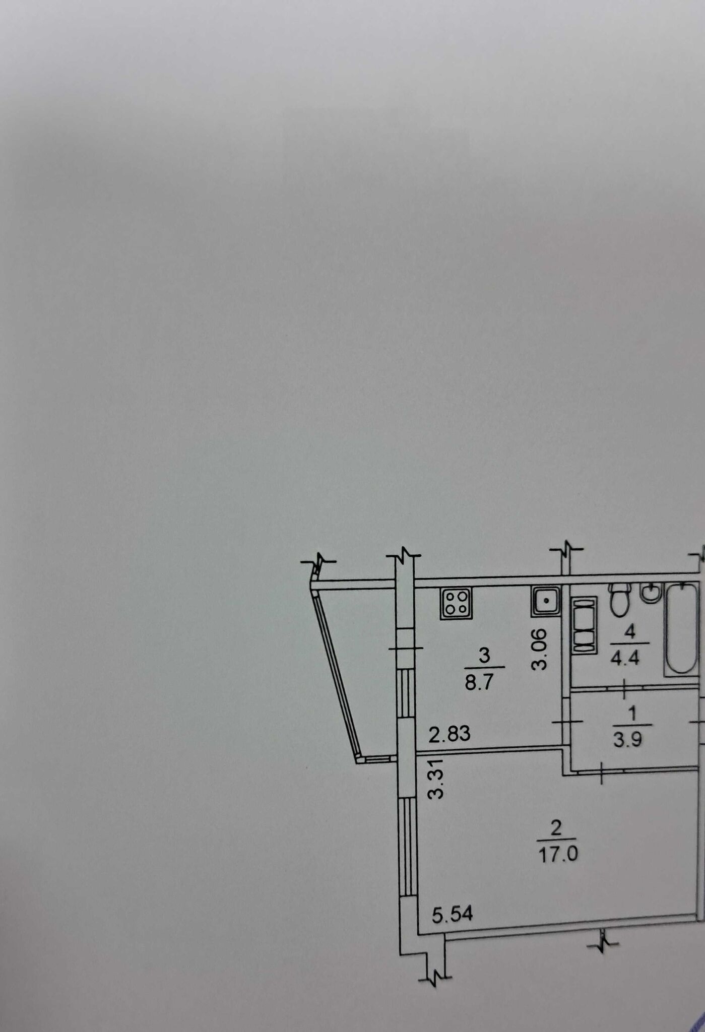 Продажа 1-комнатной квартиры 36 м²