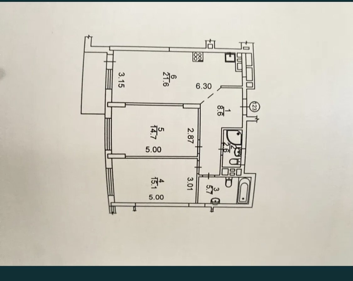 Продажа 2-комнатной квартиры 67 м²