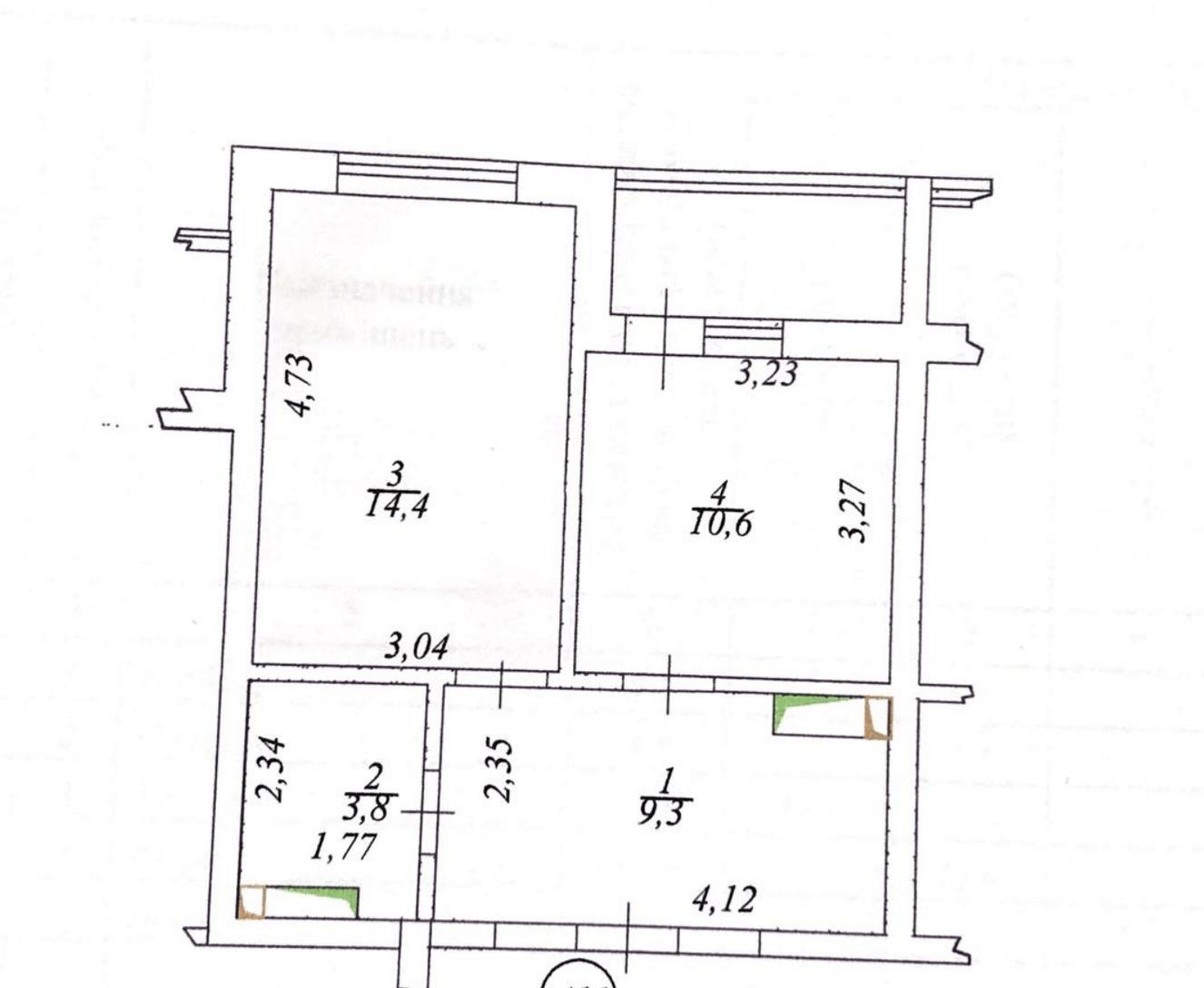 Продажа 1-комнатной квартиры 41 м²