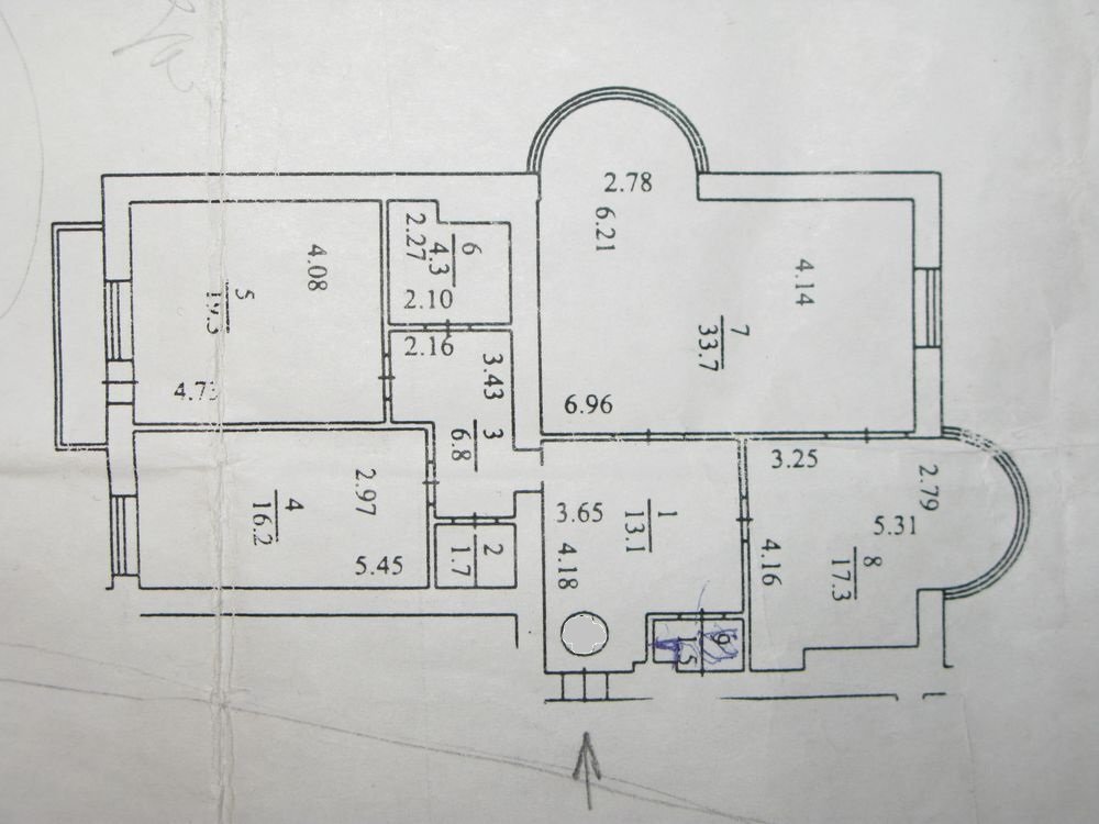 Аренда 3-комнатной квартиры 115 м²