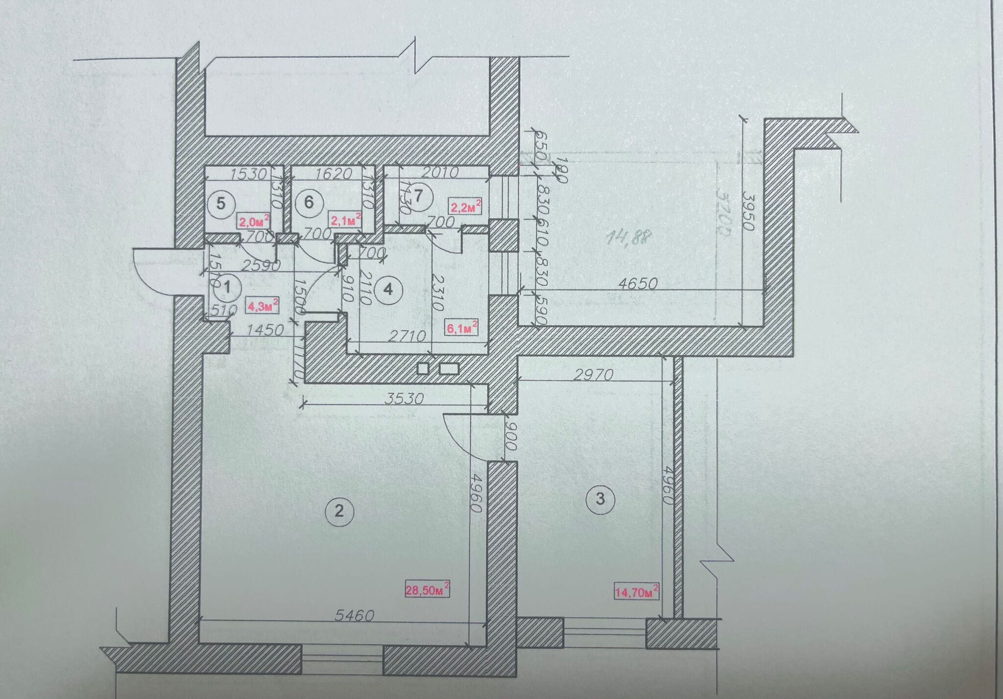 Продажа 2-комнатной квартиры 75 м²