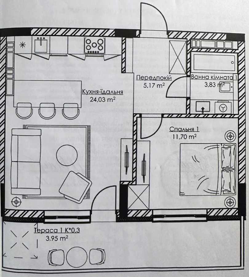 Продаж 1-кімнатної квартири 49 м², Набережно-Рибальська вул., 11