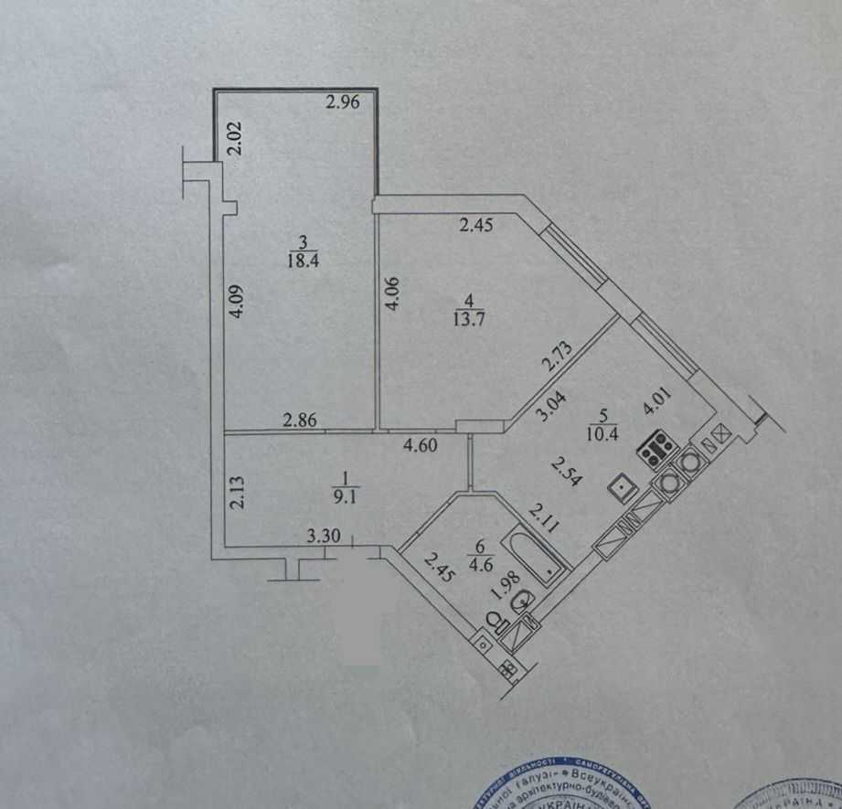 Продажа 2-комнатной квартиры 57 м², Прорезная ул.