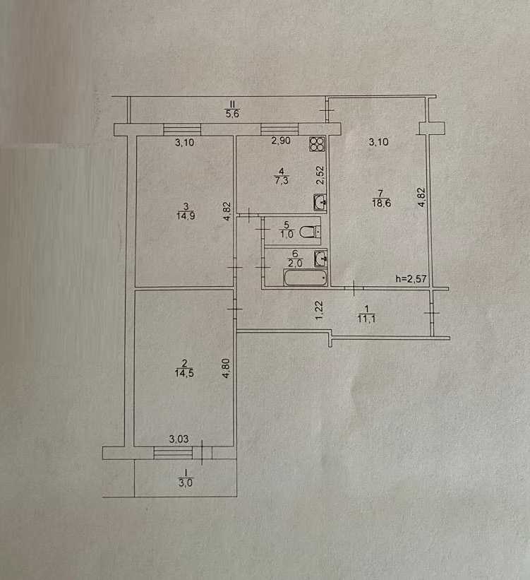 Продажа 3-комнатной квартиры 78 м², Ольжича ул., 18А