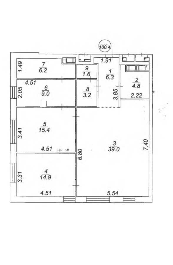 Продажа 3-комнатной квартиры 100.3 м², Василия Тютюнника ул., 39/2