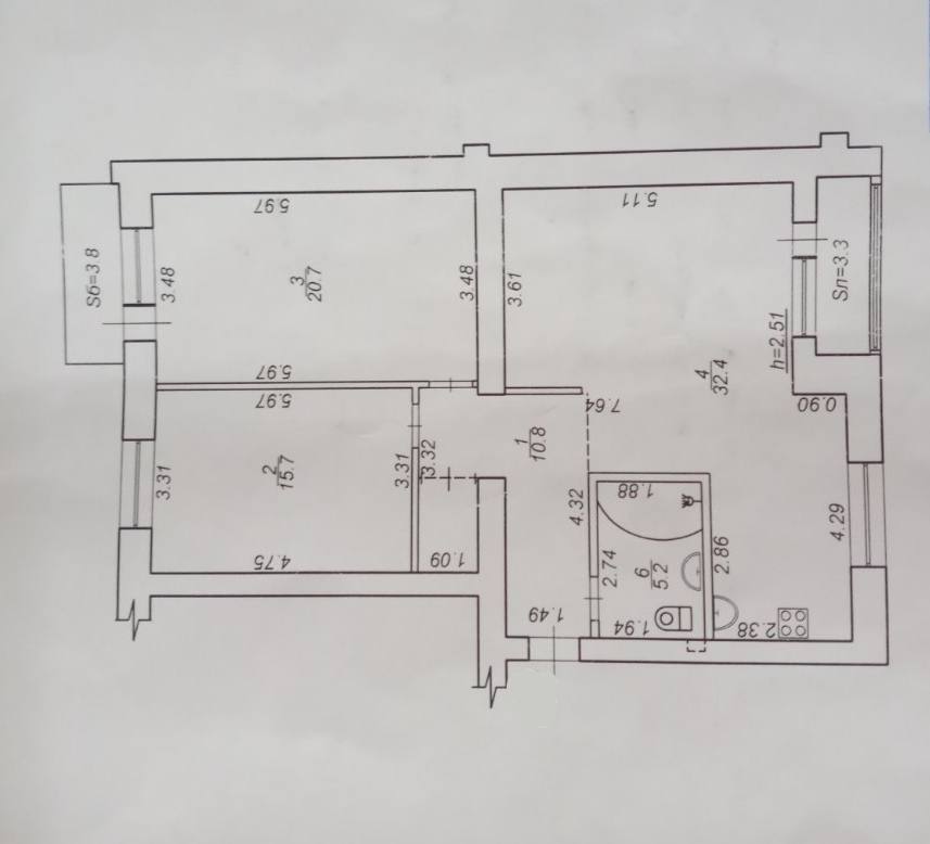 Продажа 3-комнатной квартиры 92 м², Засумская ул.