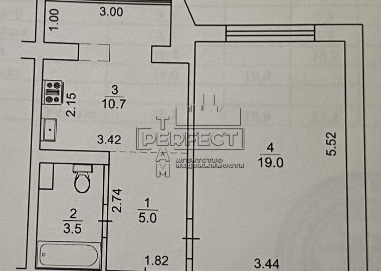 Продаж 1-кімнатної квартири 38 м², Оболонський просп., 25