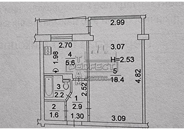 Продаж 1-кімнатної квартири 31 м², Русанівська наб., 10/1