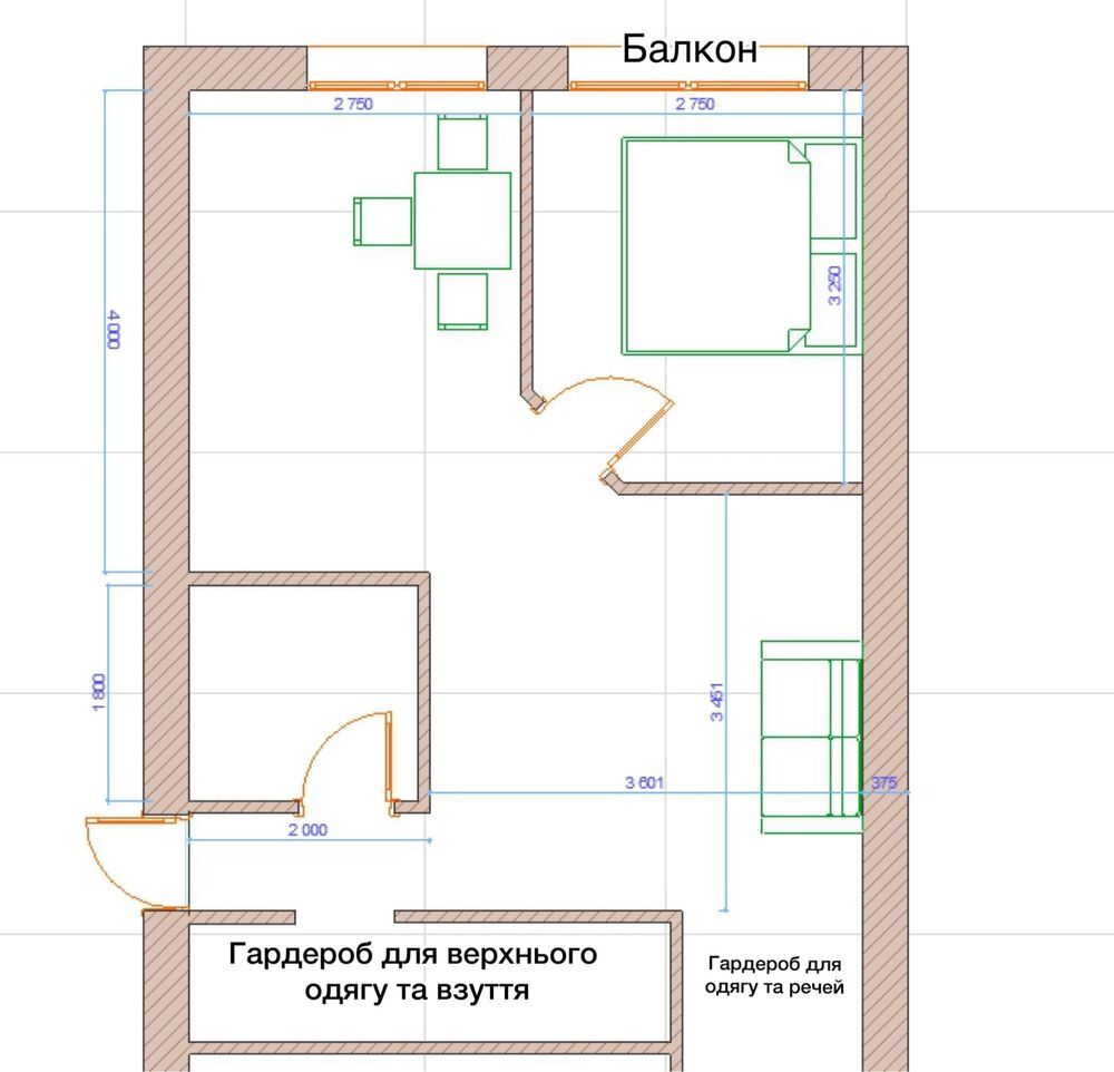 Продажа 1-комнатной квартиры 46 м²