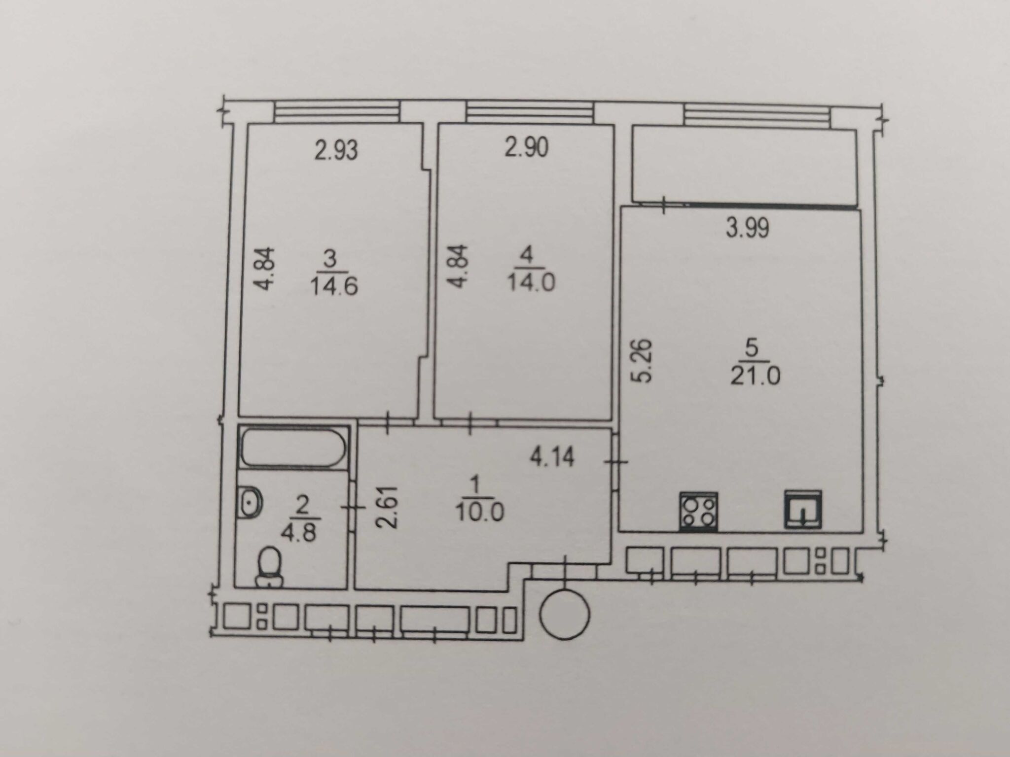 Продаж 2-кімнатної квартири 70 м²