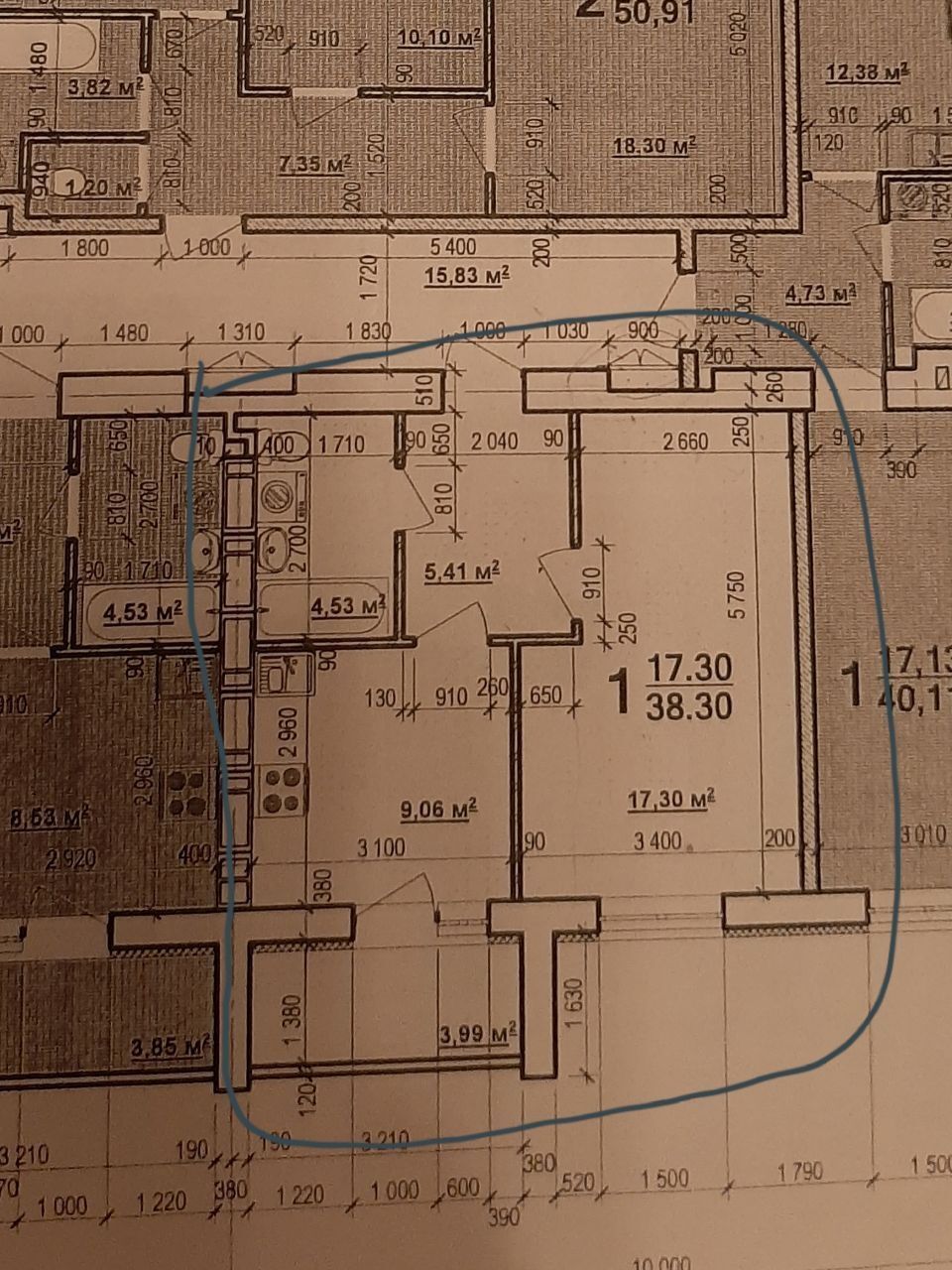 Продаж 1-кімнатної квартири 40 м²