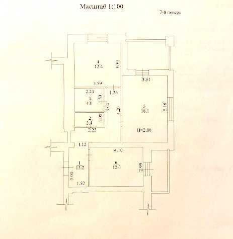 Продаж 2-кімнатної квартири 72 м²