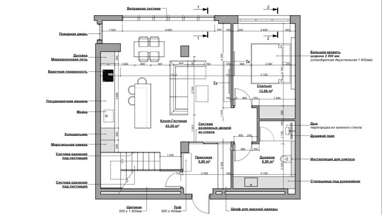 Продажа 4-комнатной квартиры 145 м²