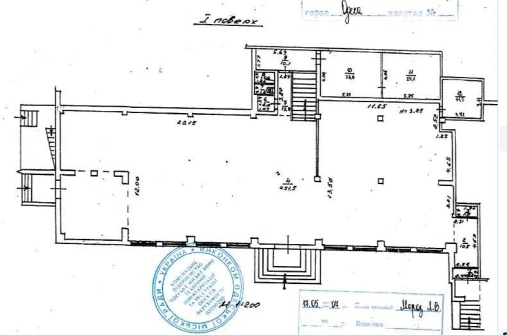 Оренда приміщення вільного призначення 1165 м², Люстдорфская дор.