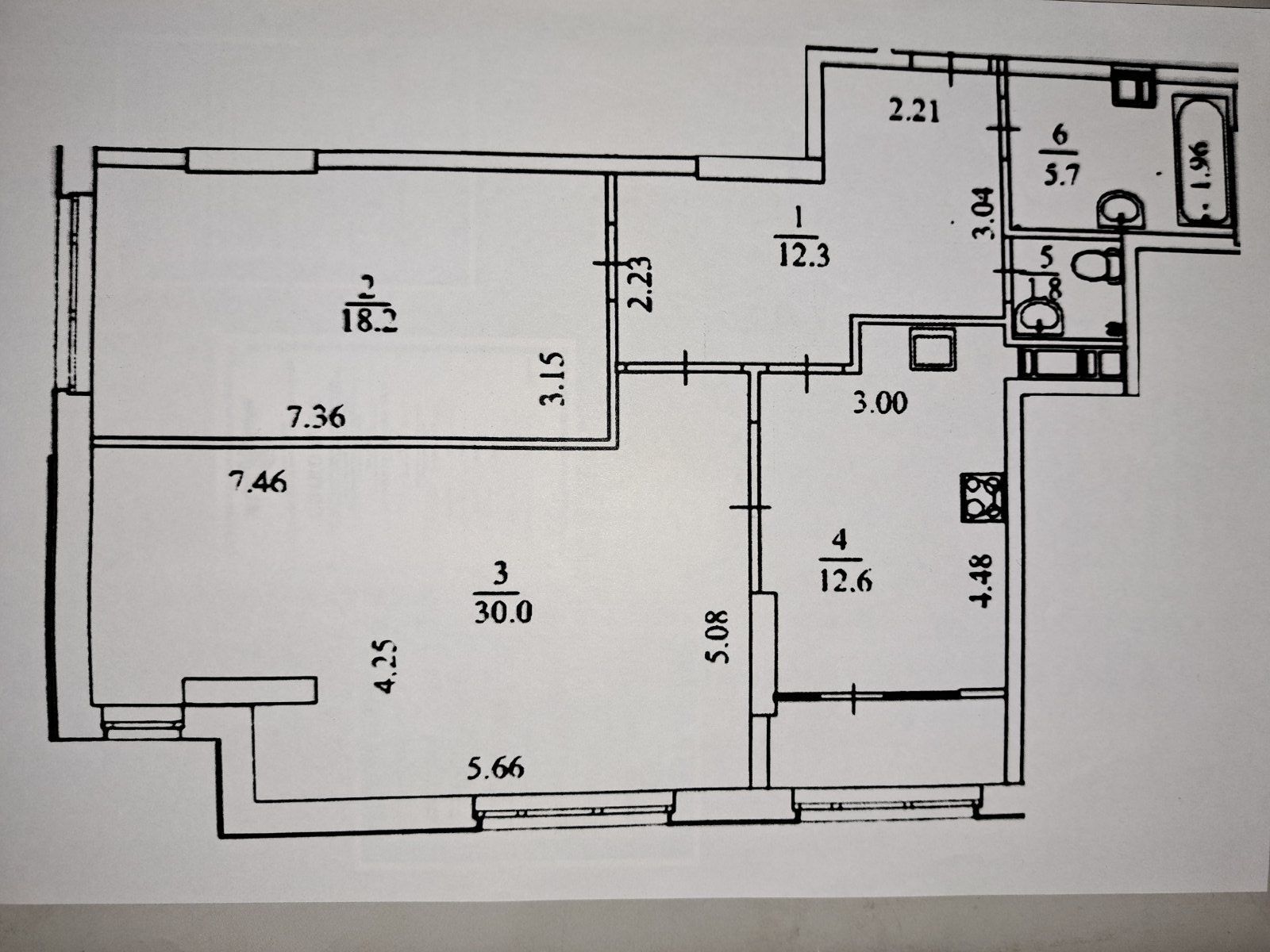 Продаж 2-кімнатної квартири 84 м²