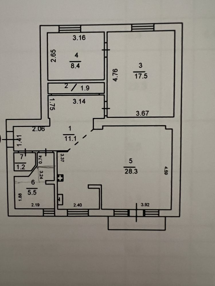 Продаж 2-кімнатної квартири 75 м²