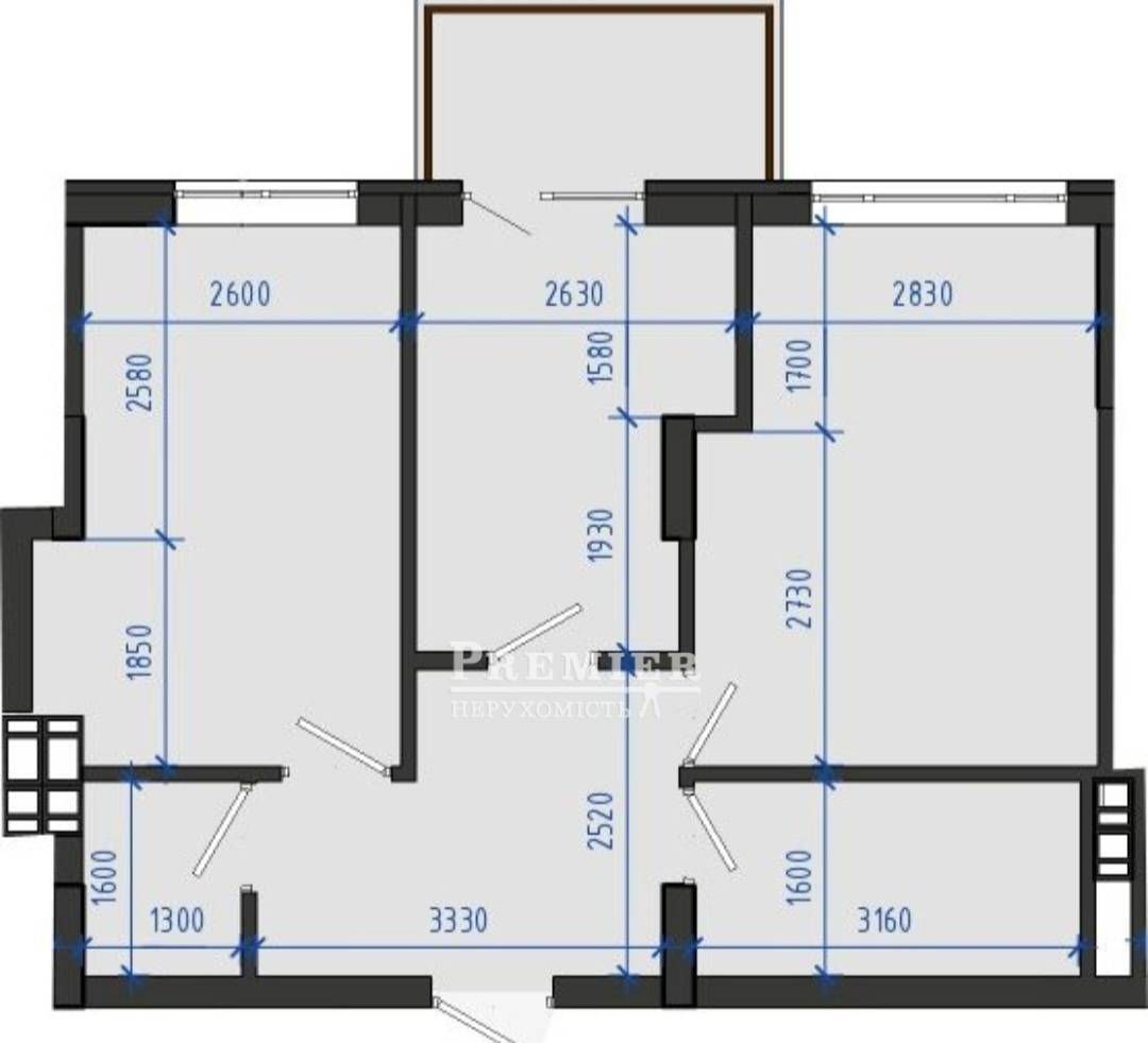 Продаж 1-кімнатної квартири 50 м², Академіка Сахарова вул.