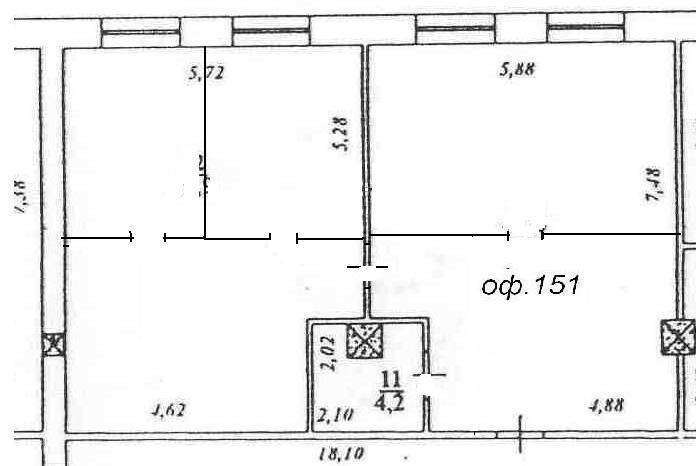 Аренда офиса 92 м², Викентия Хвойки ул., 21