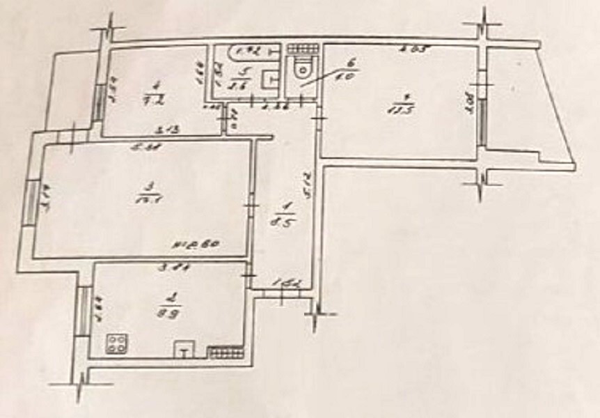 Продаж 3-кімнатної квартири 62 м², Генерала Бочарова вул.