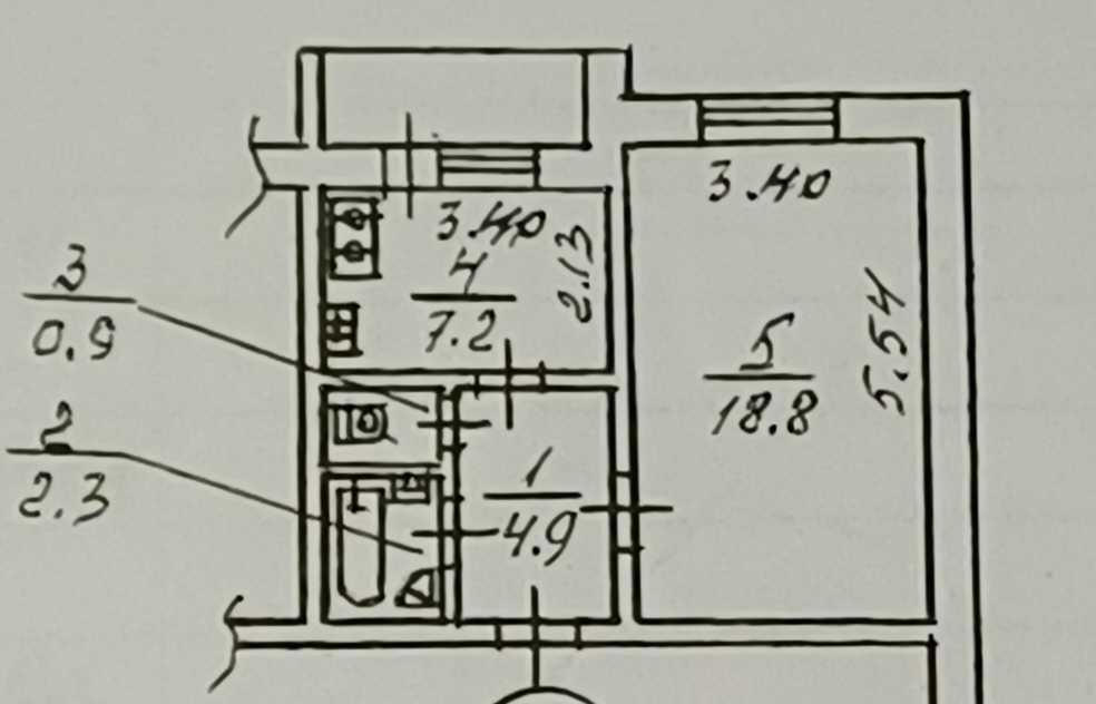 Продаж 1-кімнатної квартири 36 м², Петра Григоренка просп., 41