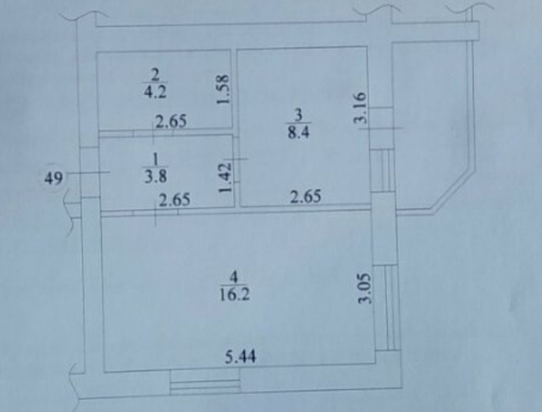 Продаж 1-кімнатної квартири 37.7 м², Вокзальна вул., 127