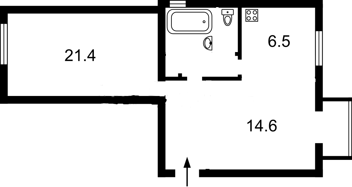 Оренда 2-кімнатної квартири 56 м², Олеся Гончара вул., 55