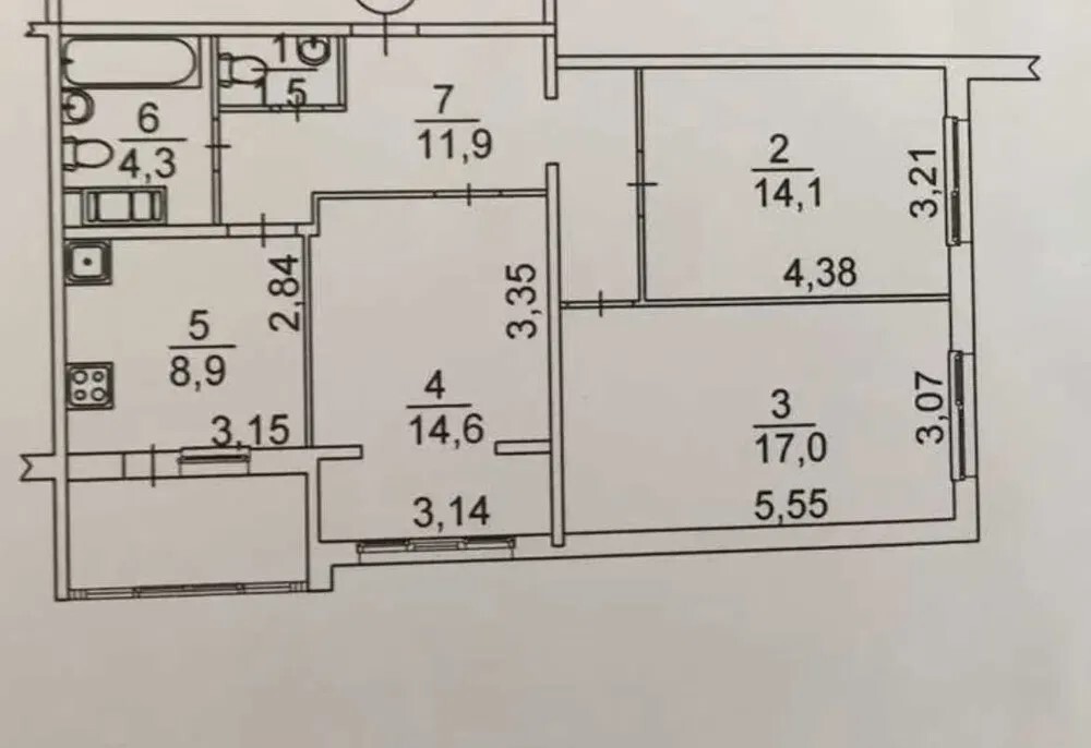 Продажа 3-комнатной квартиры 80 м², Бориса Гмыри ул., 10/40