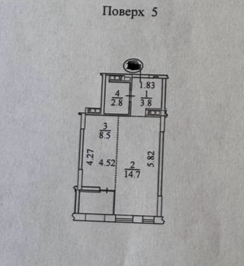 Продаж 1-кімнатної квартири 31 м², Березнева вул., 12