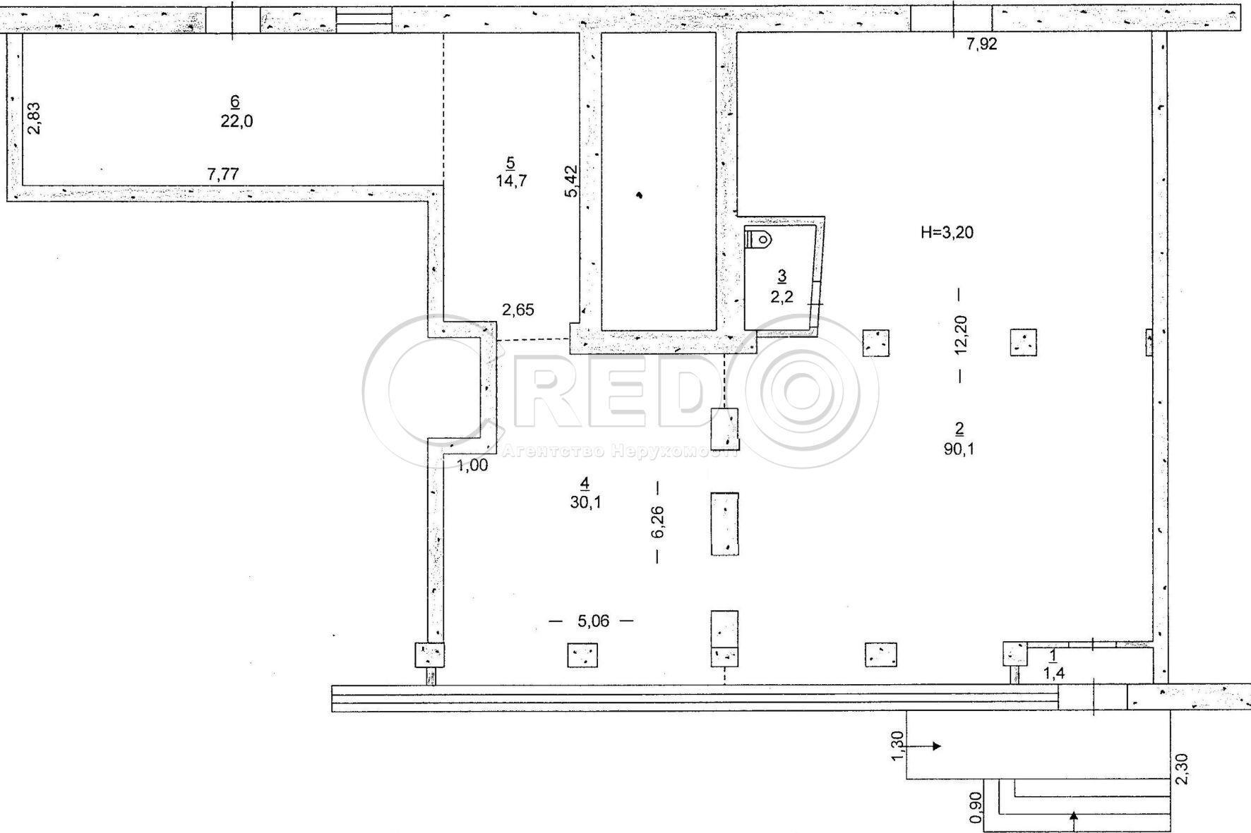Оренда магазину 160 м², Лермонтова вул.