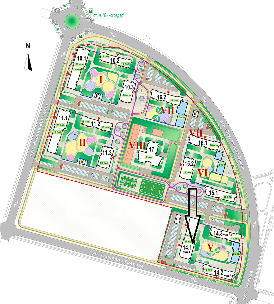 Продажа 3-комнатной квартиры 102 м², ЖК Варшавский-2, ДОМ 10.2, 14.1