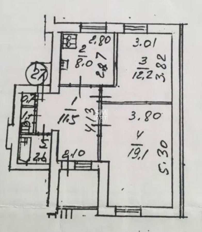 Продажа 2-комнатной квартиры 60 м², Андреевская ул., 8/12