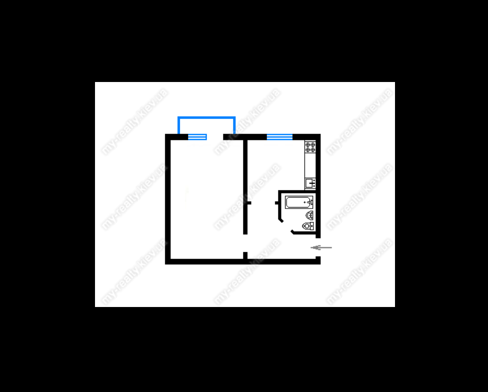 Продажа 1-комнатной квартиры 32 м², Григория Чупринки ул., 6