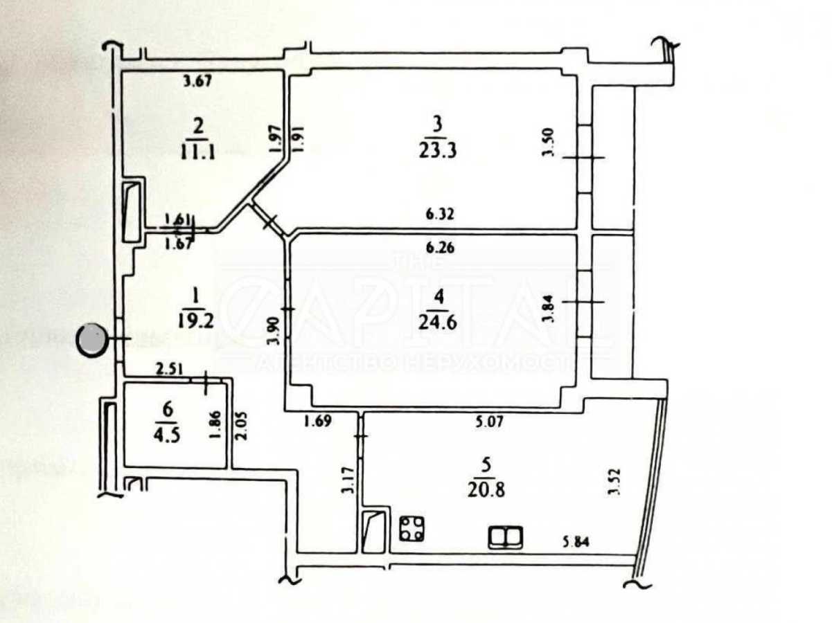 Оренда 2-кімнатної квартири 107 м², Звіринецька вул., 59