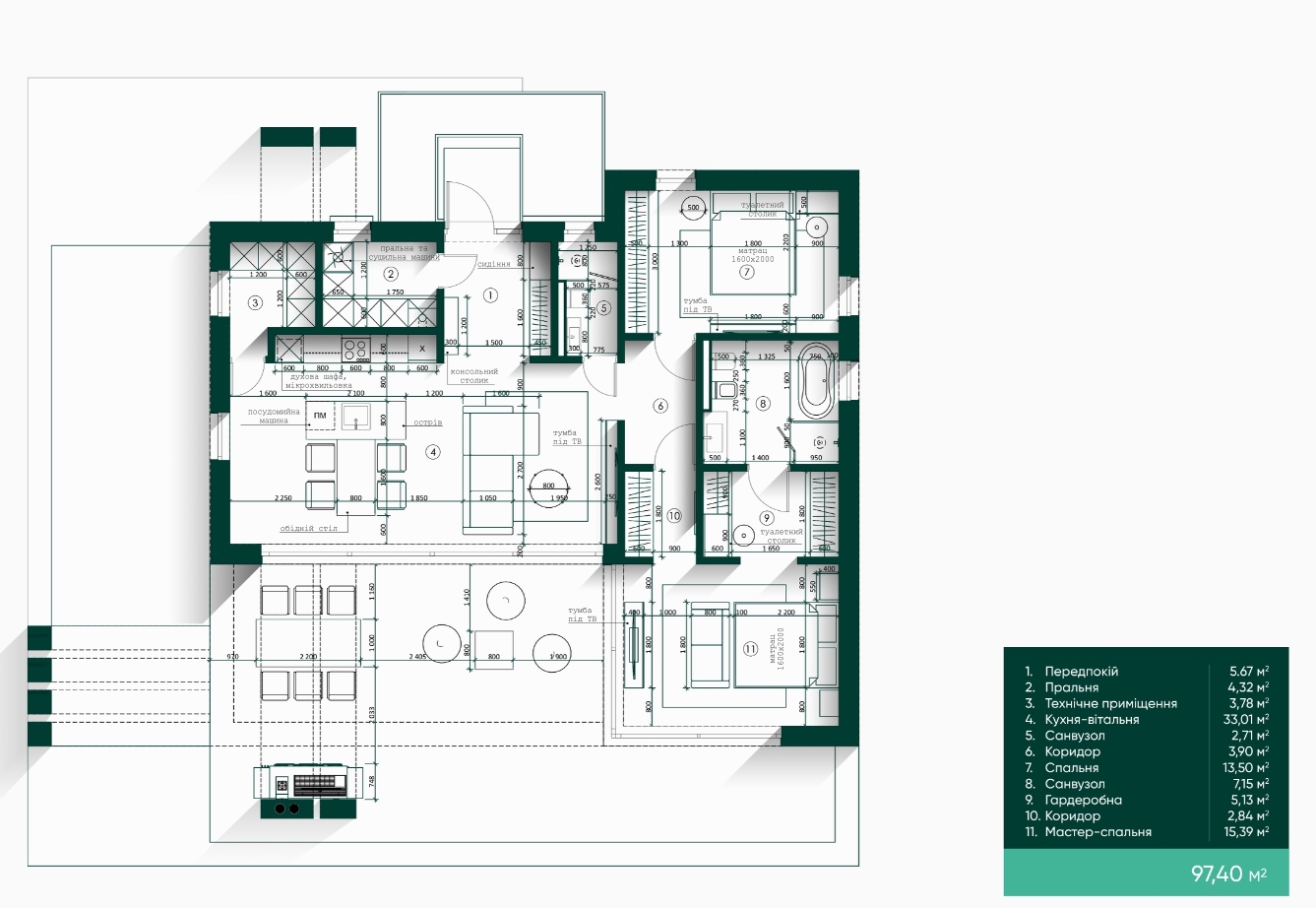 Котедж 97.4 м² в КМ Equides Villas від 170 226 грн/м², с. Лісники