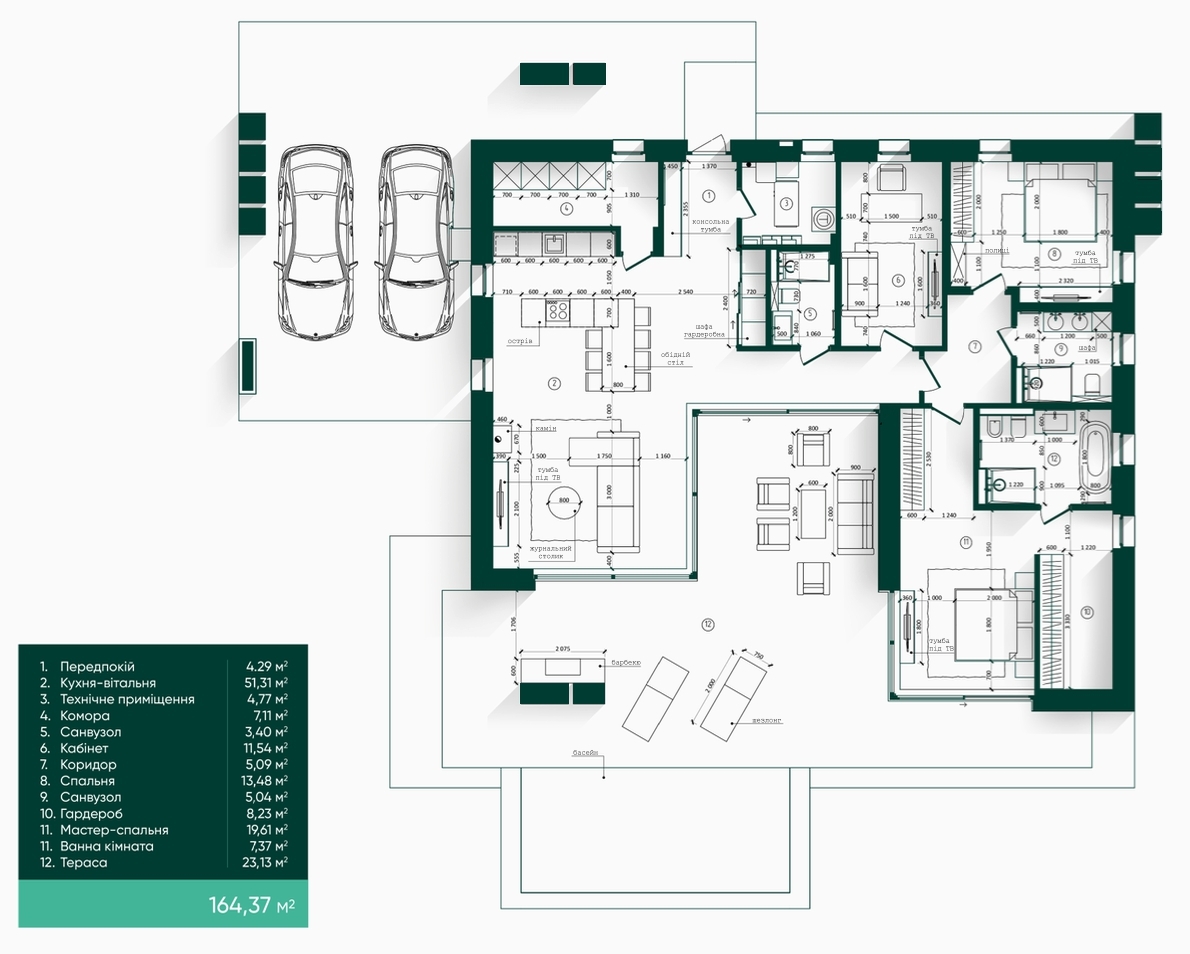 Коттедж 167.37 м² в КП Equides Villas от 139 870 грн/м², с. Лесники