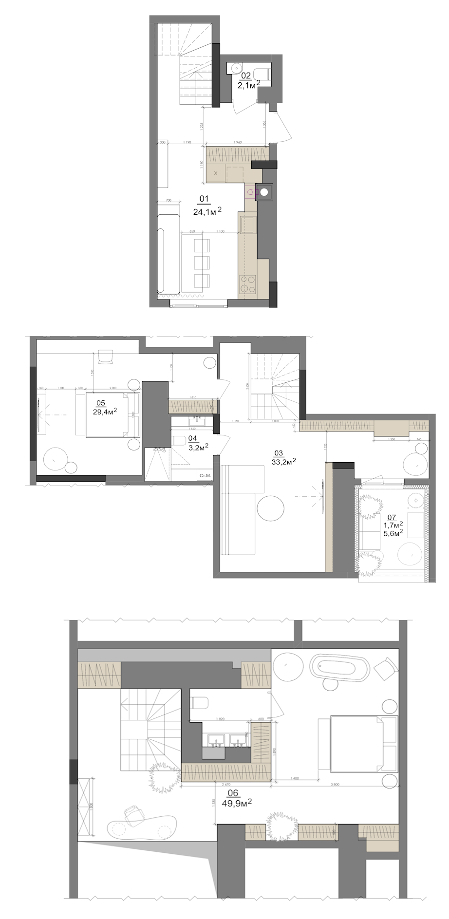 Продажа 2-уровневой квартиры 142 м², Михаила Величко ул.