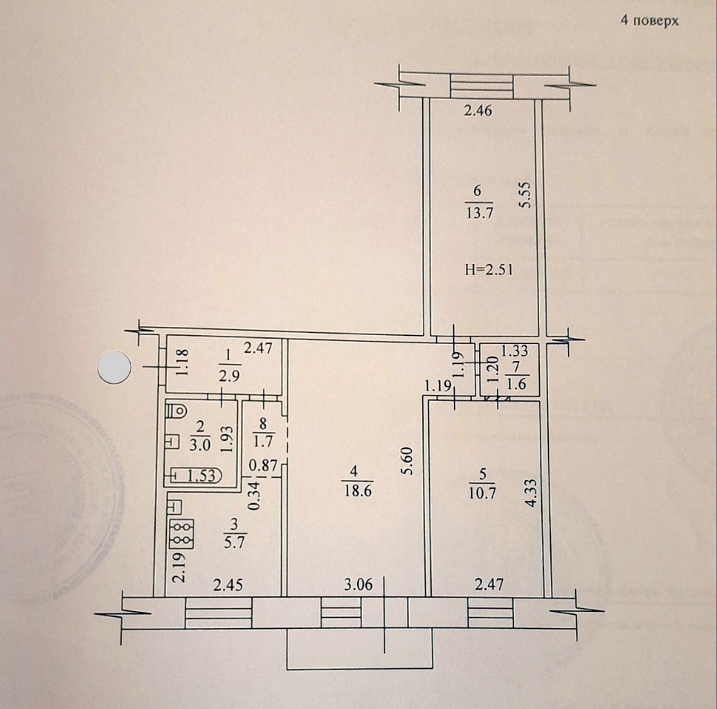 Продаж 3-кімнатної квартири 60 м², Танкопія вул., 24