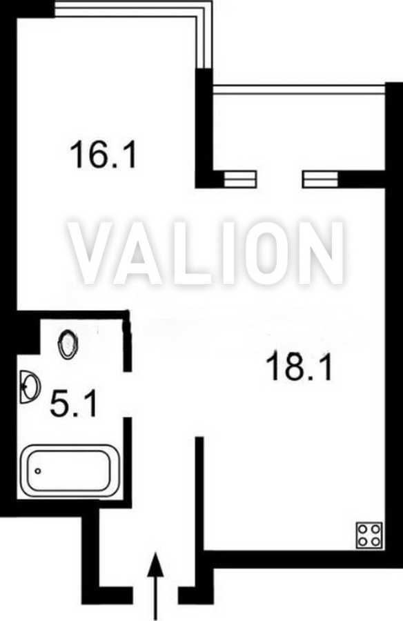 Продажа 1-комнатной квартиры 45 м², Джона Маккейна ул.