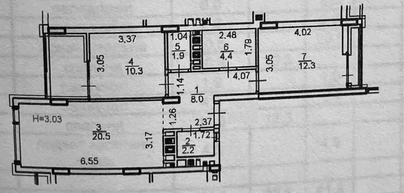 Продажа 2-комнатной квартиры 64.1 м², UNIT.Home, Будинок 0504-0507