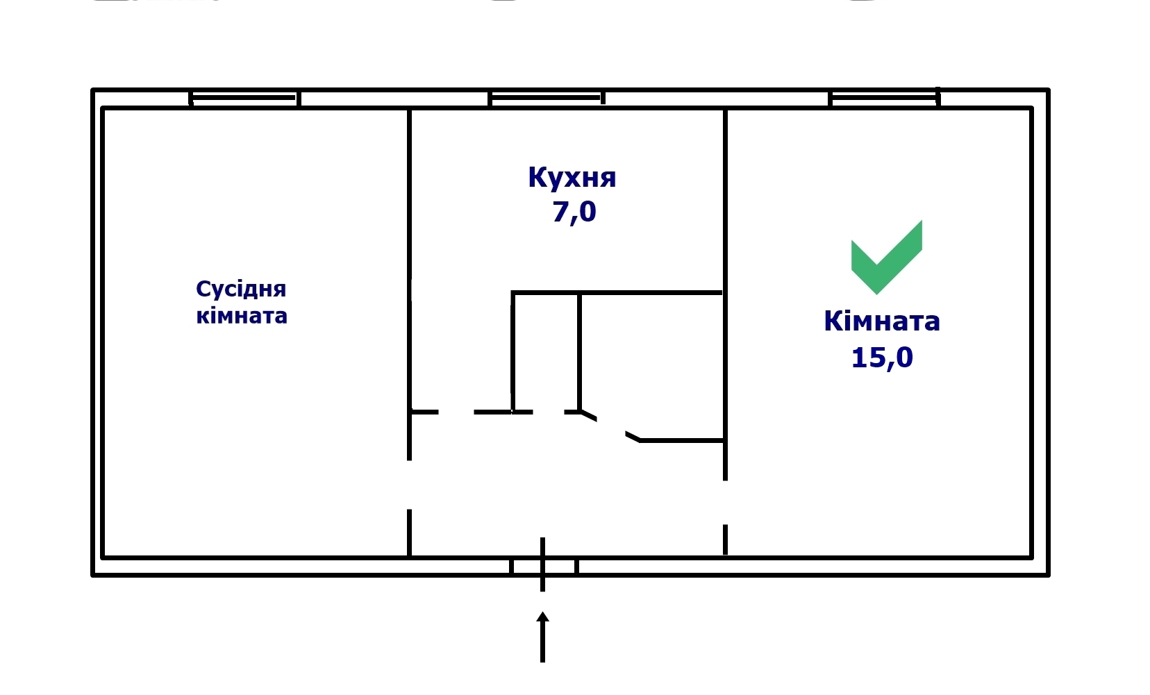 Продажа комнаты, Строителей ул., 19