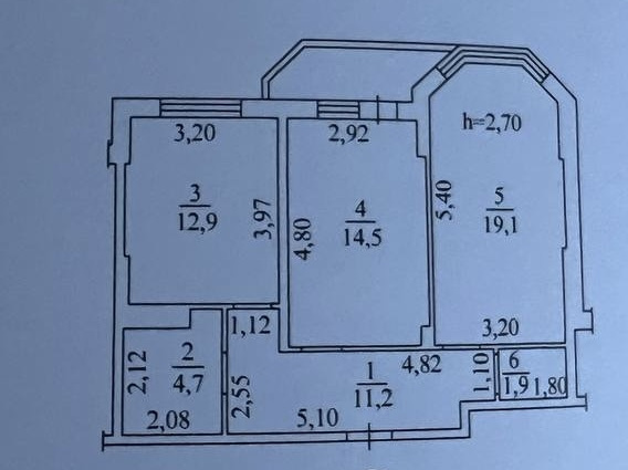 Продажа 2-комнатной квартиры 65.5 м², Овидиопольская дор., 1