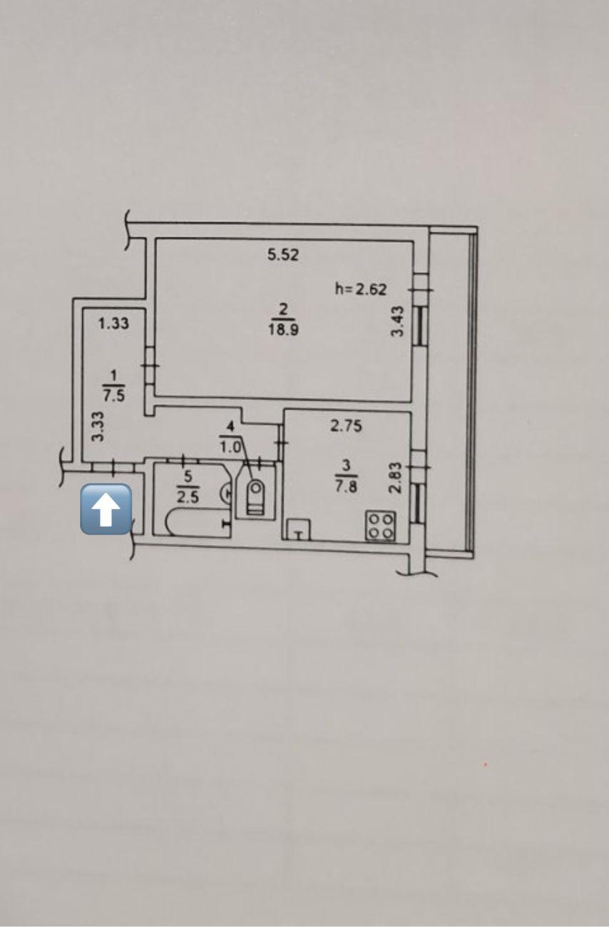 Продажа 1-комнатной квартиры 43.8 м², Рональда Рейгана ул., 10