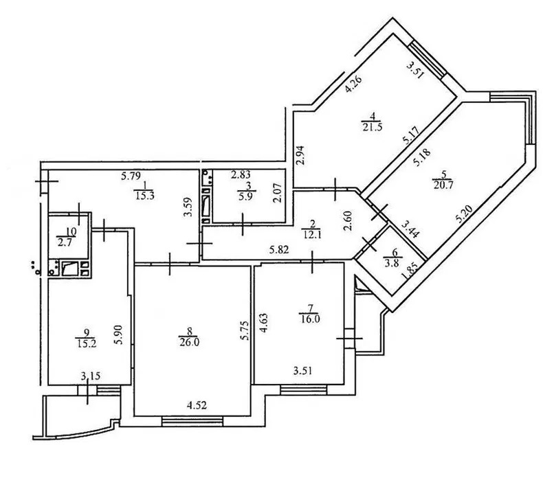 Продаж 4-кімнатної квартири 142.2 м², Княжий Затон вул., 21