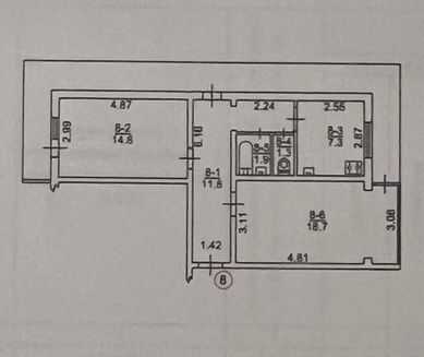 Продаж 2-кімнатної квартири 62.4 м², Гречко Маршала, 24а