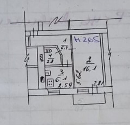 Аренда 1-комнатной квартиры 32 м², Гагарина просп., 111А