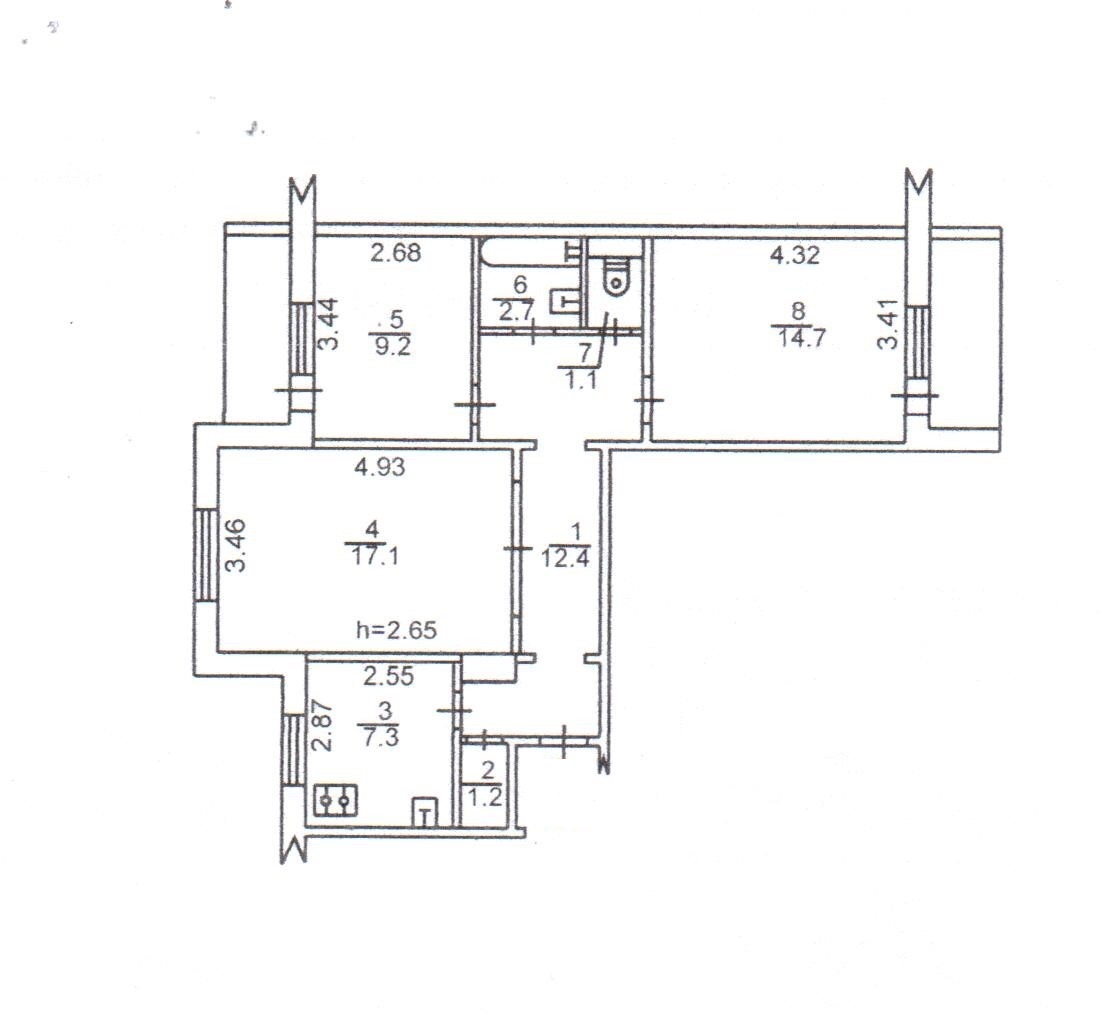 Продажа 3-комнатной квартиры 72 м², Зои Гайдай ул., 2