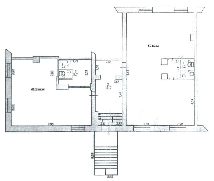 Оренда торговельного приміщення 122.8 м², Сергія Колачевського вул.