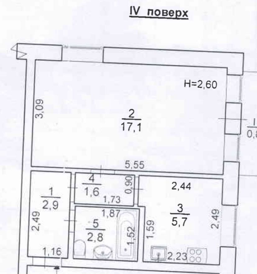 Продаж 2-кімнатної квартири 30.9 м², Героїв Крут вул., 10