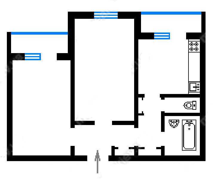 Продажа 2-комнатной квартиры 55.4 м², Чистяковская ул., 11Б