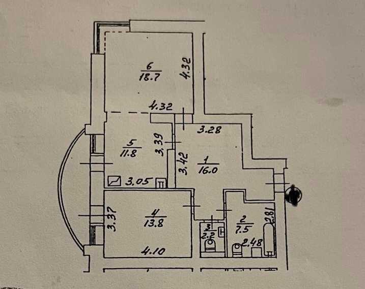 Продажа 2-комнатной квартиры 76 м², Героев Сталинграда просп., 43В